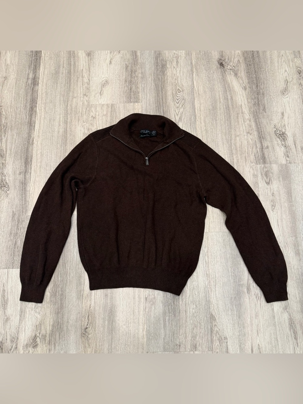 W.H. Belk Sportswear 100% Fine Pima Cotton‎ Quarter Zip Sweater Medium